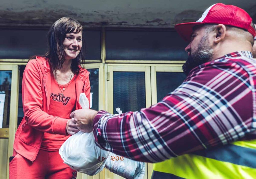 Humanitarian-Assistance - IV World Relief partnered with an organization based in Romania to provide emergency aid, including food, to families displaced by war in Ukraine.